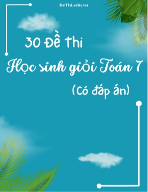 Bộ 30 Đề thi học sinh giỏi Toán Lớp 7 (Có đáp án)